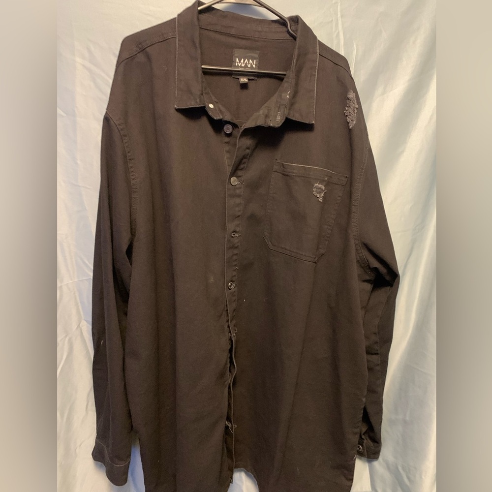 Long sleeve denim 5XL
